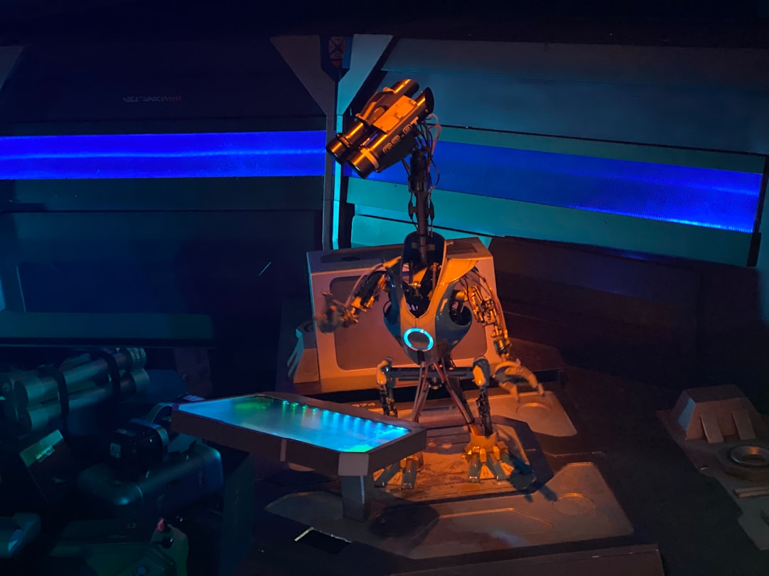 AI lawsuits — robot beside wall