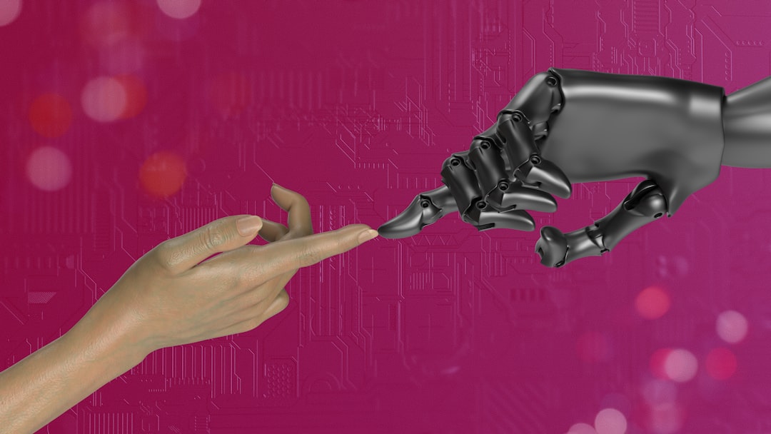 opt-out is not enough. Two hands touching each other in front of a pink background