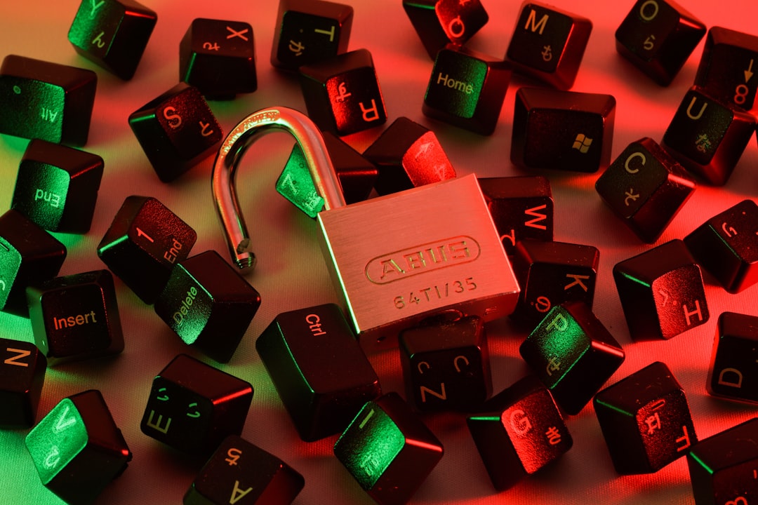 quantum computing encryption — red and black love lock