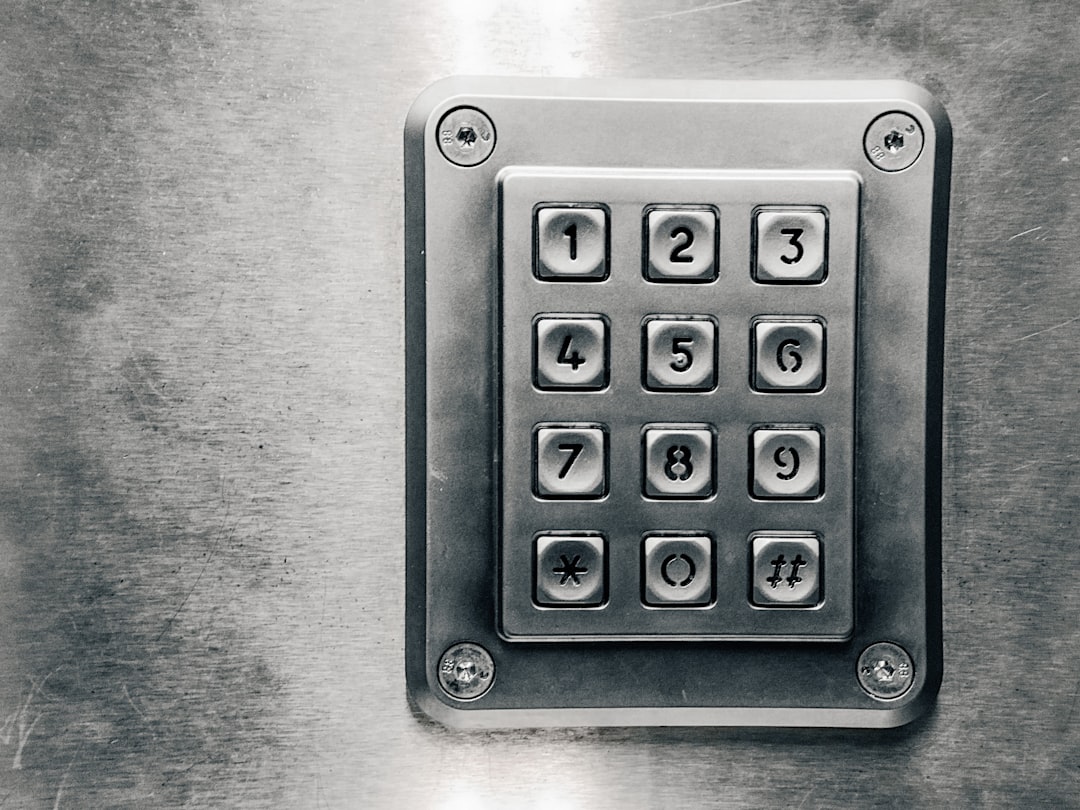 data control — a close up of a metal object with numbers on it