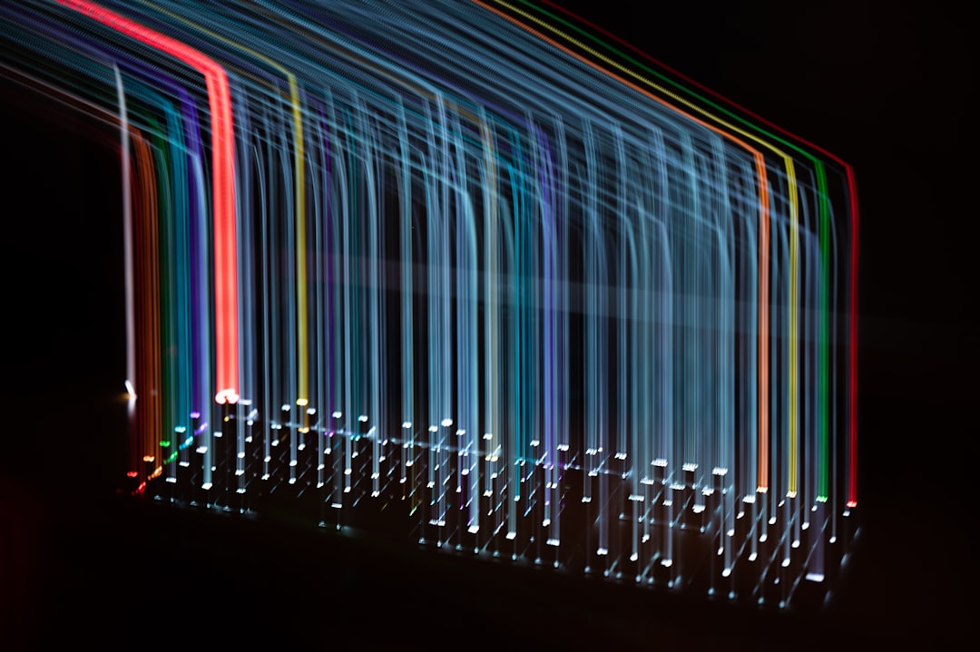 data ownership — a long exposure of colored lights in the dark