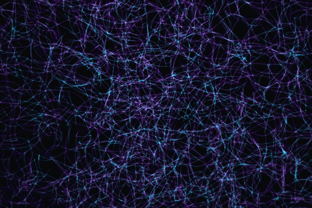 AI copyright lawsuits — a dark blue background with lots of lines